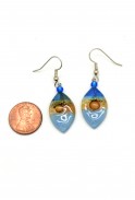 Small Glass Drop Earrings